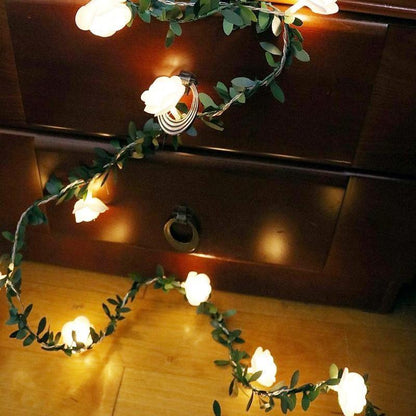 Rose Vine LED String Lights, Three Lengths, view 6