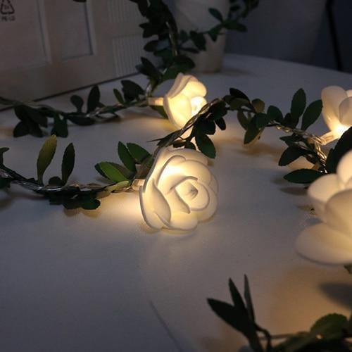Rose Vine LED String Lights, Three Lengths, view 4