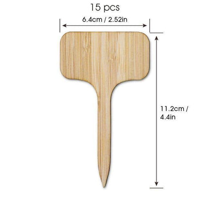 Bamboo Plant Label Tags, T Shaped and Double Sided, view 14