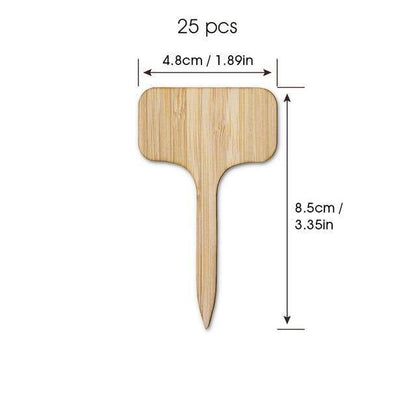 Bamboo Plant Label Tags, T Shaped and Double Sided, view 13