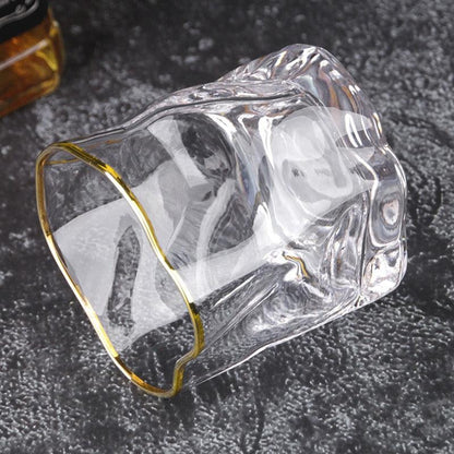 Textured Borosilicate Whiskey Glasses, Set of Two, view 14