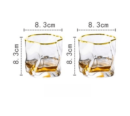 Textured Borosilicate Whiskey Glasses, Set of Two, view 16