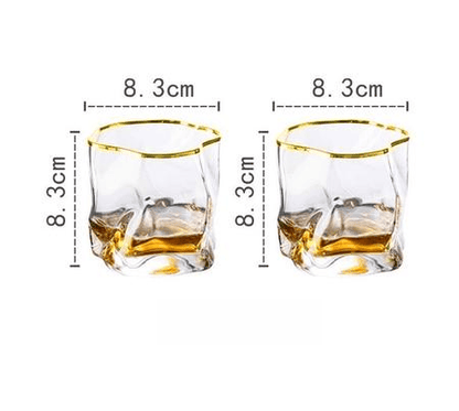 Textured Borosilicate Whiskey Glasses, Set of Two, view 16