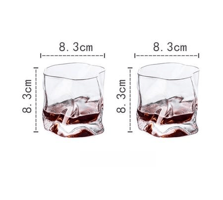 Textured Borosilicate Whiskey Glasses, Set of Two, view 15
