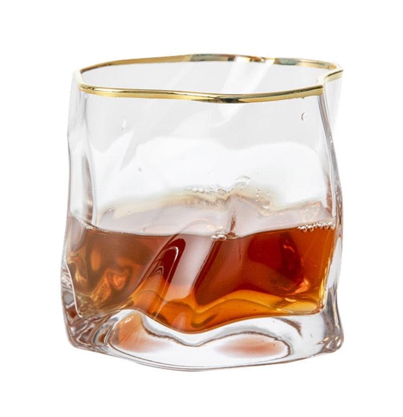Textured Borosilicate Whiskey Glasses, Set of Two, view 12