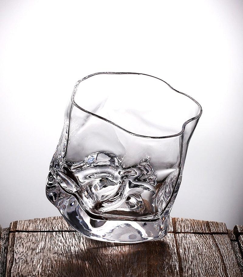 Textured Borosilicate Whiskey Glasses, Set of Two, view 7