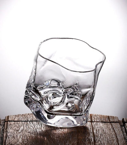 Textured Borosilicate Whiskey Glasses, Set of Two, view 7
