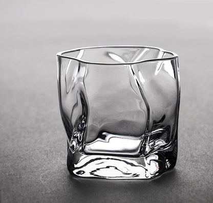 Textured Borosilicate Whiskey Glasses, Set of Two, view 8