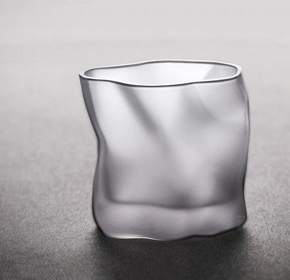 Textured Borosilicate Whiskey Glasses, Set of Two, view 6