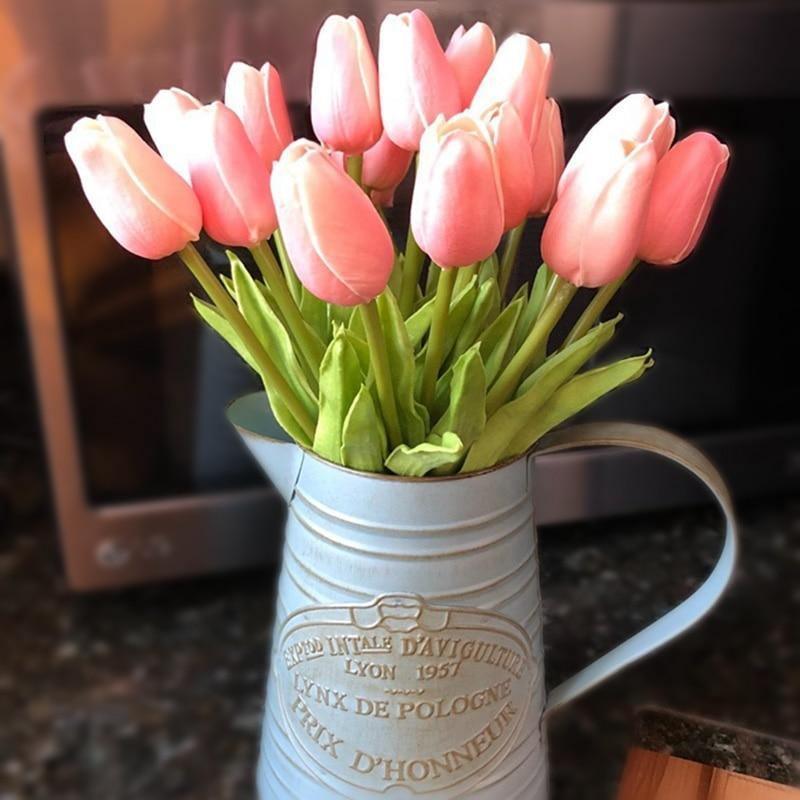 Faux Silk Tulips, Set of 10 Stems, view 5