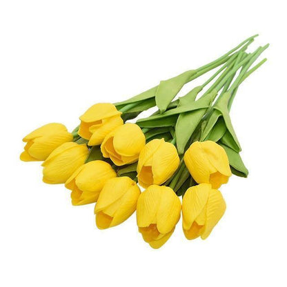 Faux Silk Tulips, Set of 10 Stems, view 9