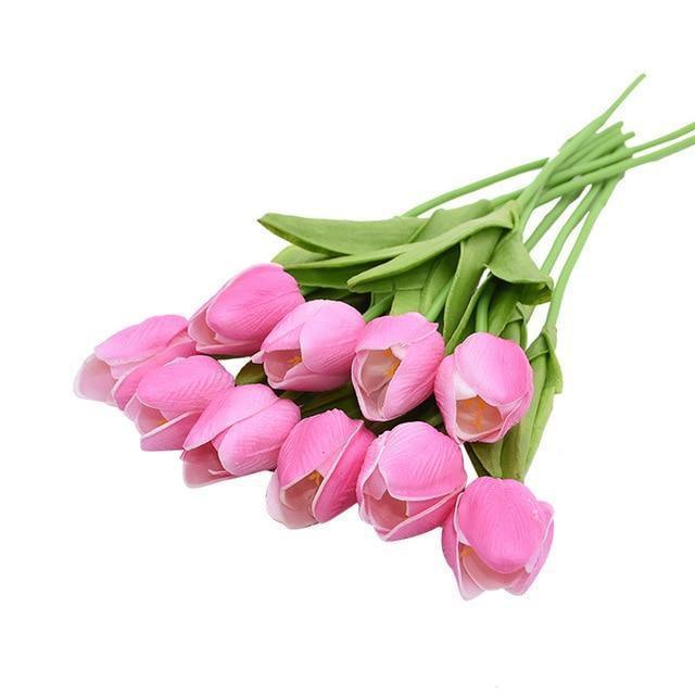 Faux Silk Tulips, Set of 10 Stems, view 15