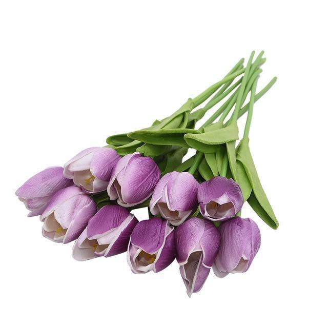 Faux Silk Tulips, Set of 10 Stems, view 22