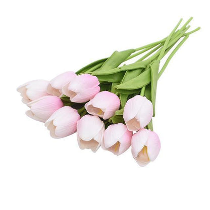 Faux Silk Tulips, Set of 10 Stems, view 10