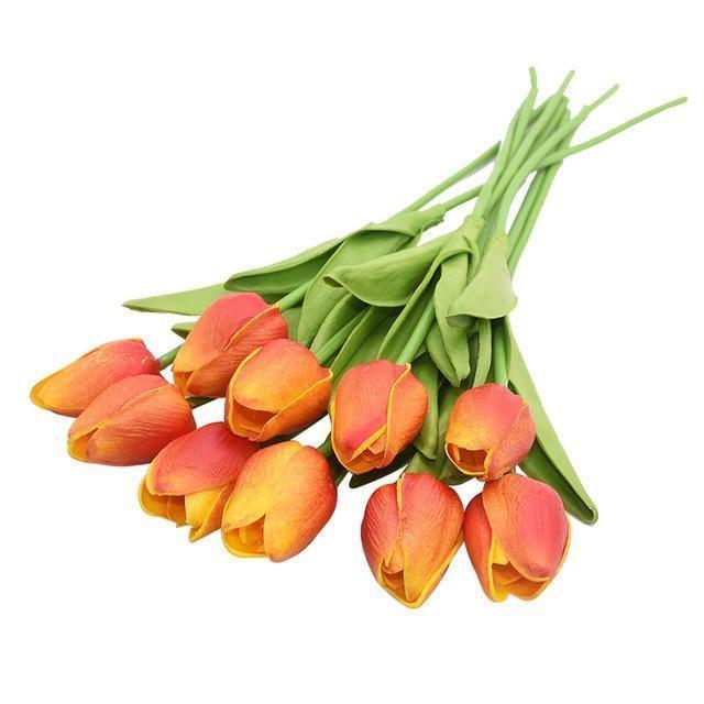 Faux Silk Tulips, Set of 10 Stems, view 24