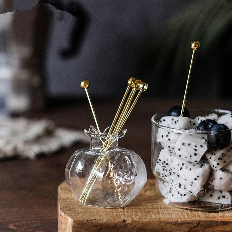 Pomegranate Borosilicate Glass Propagation Vase, view 2