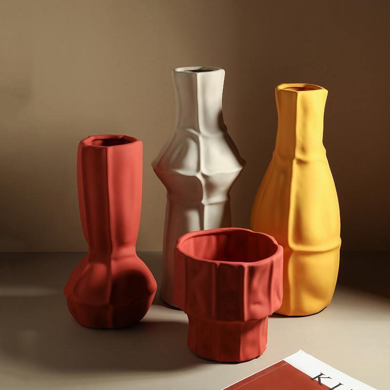 Textured Ceramic Bud Vases, Four Colors, Five Sizes, view 6