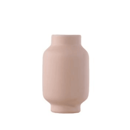 Hand Painted Matte Ceramic Vase in Warm Tones, view 15