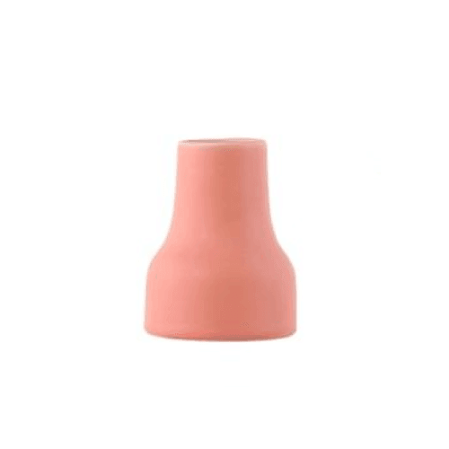 Hand Painted Matte Ceramic Vase in Warm Tones, view 14