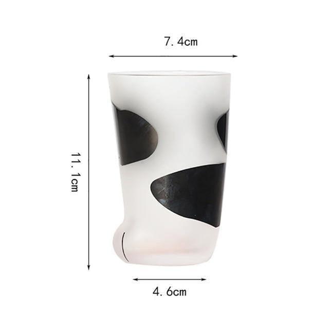 Frosted Glass Cat Paw Cup, 10.6 oz (300 ml), view 11