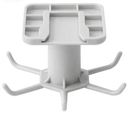 Rotating Under-Cabinet Utensil Rack with 6 Hooks, view 13