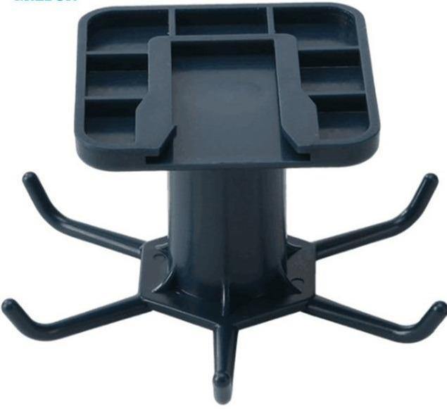 Rotating Under-Cabinet Utensil Rack with 6 Hooks, view 12