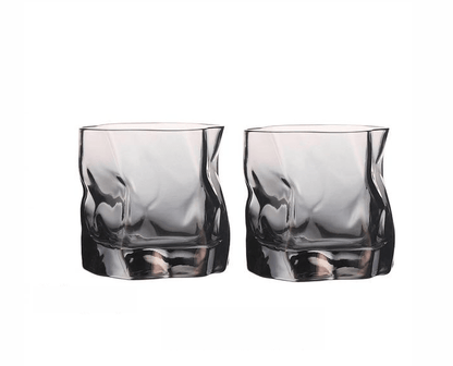 Textured Borosilicate Whiskey Glasses, Set of Two, view 20
