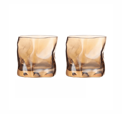 Textured Borosilicate Whiskey Glasses, Set of Two, view 19