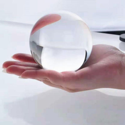 Clear Glass Sphere Crystal Ball with Optional Stand, view 2