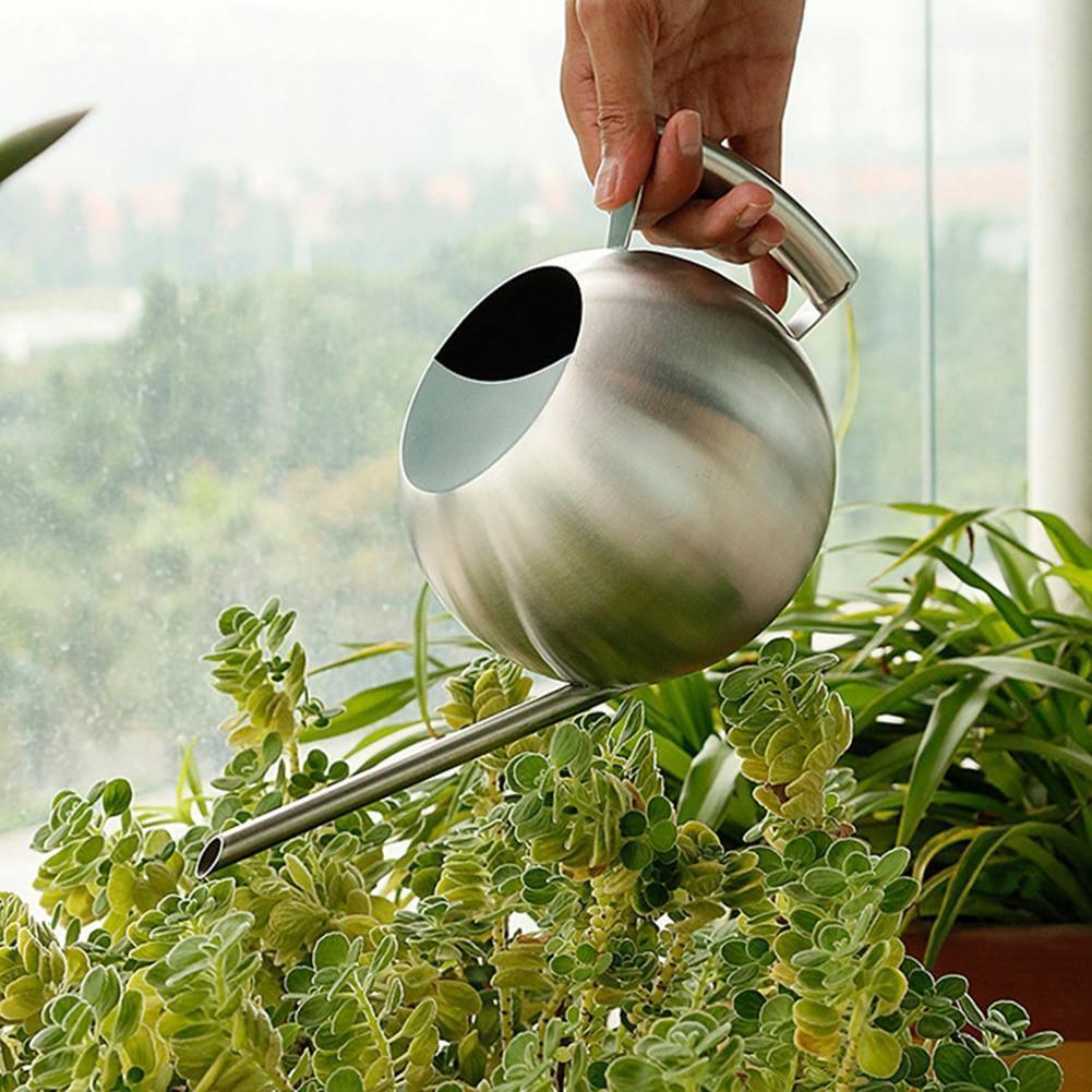 Spherical Stainless Steel Watering Can, Long Spout, view 21