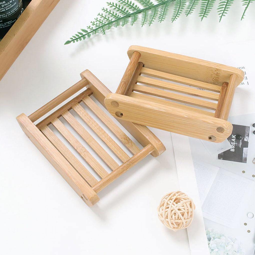Slatted Bamboo Soap Dish for Bath or Kitchen, view 5