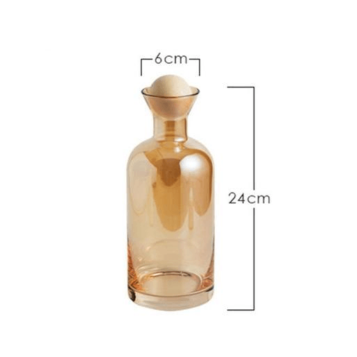 Glass Carafe and Tumbler with Wooden Stopper, view 13