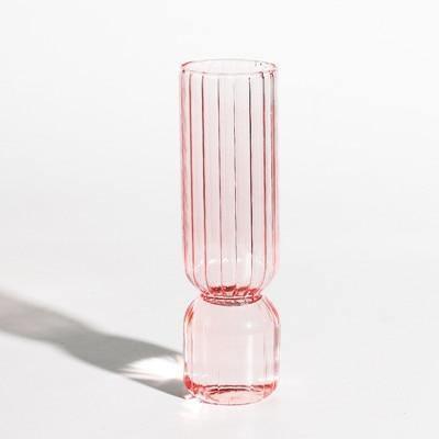 Upside Down Colored Glass Bud Vase in Four Shades, view 10