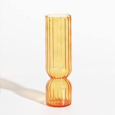 Upside Down Colored Glass Bud Vase in Four Shades, view 9