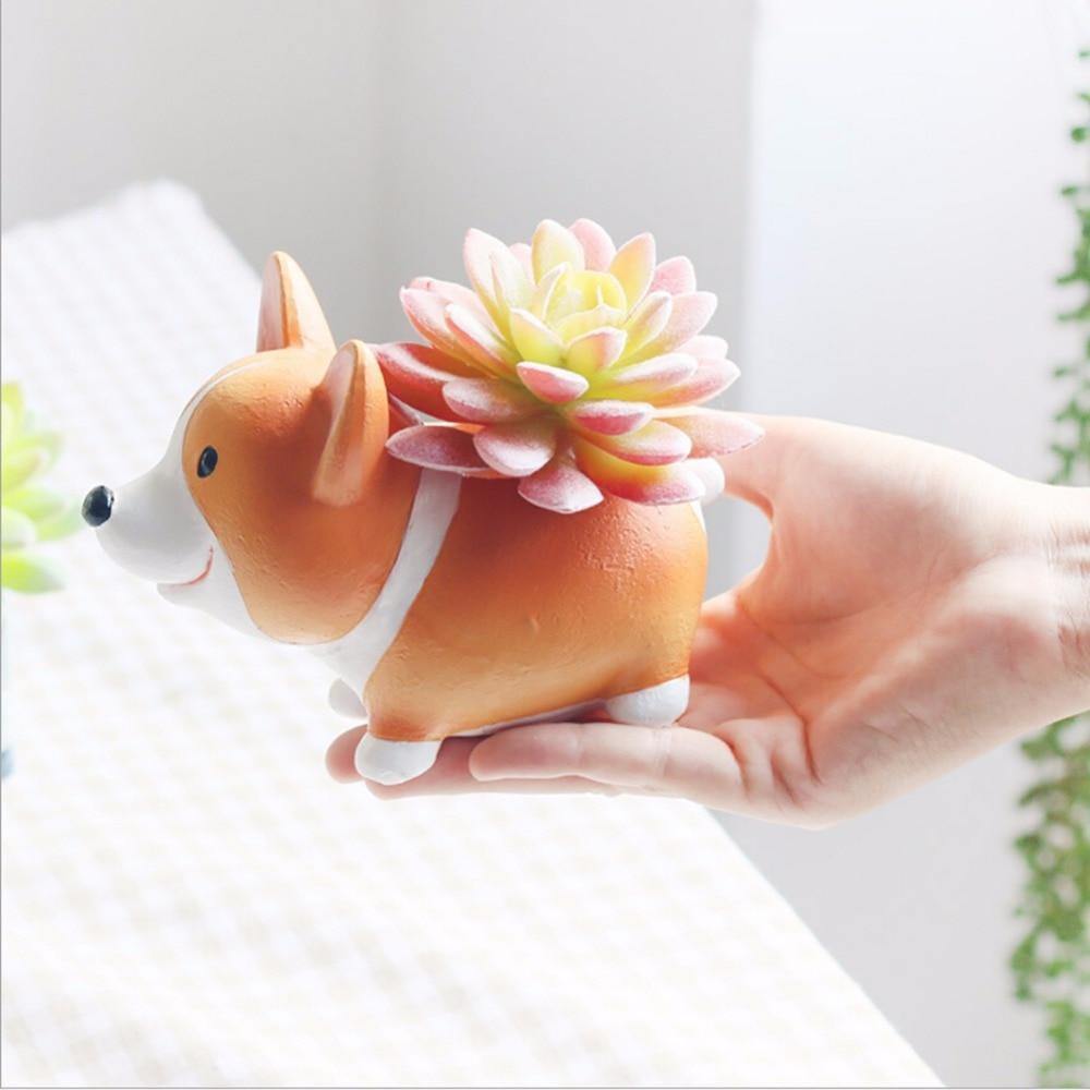 Corgi Resin Succulent Planter, Two Styles, view 6
