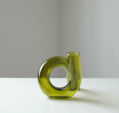 Blown Glass Loop Vase for Plant Cuttings, view 9