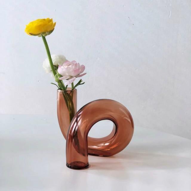 Blown Glass Loop Vase for Plant Cuttings, view 15