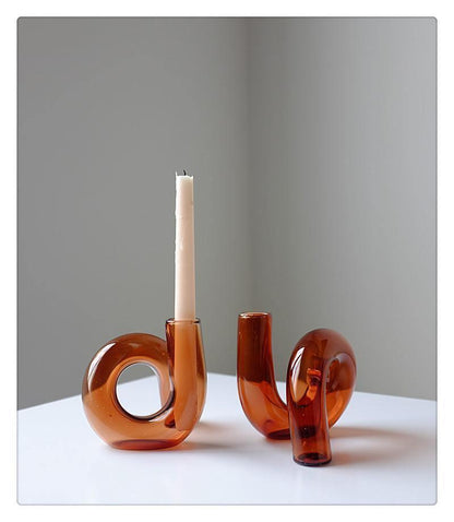 Blown Glass Loop Vase for Plant Cuttings, view 7