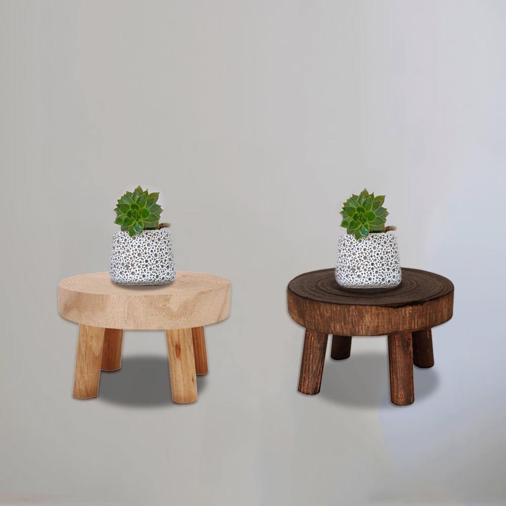 Solid Wood Plant Pot Riser Stand, Three Sizes