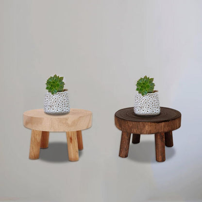Solid Wood Plant Pot Riser Stand, Three Sizes