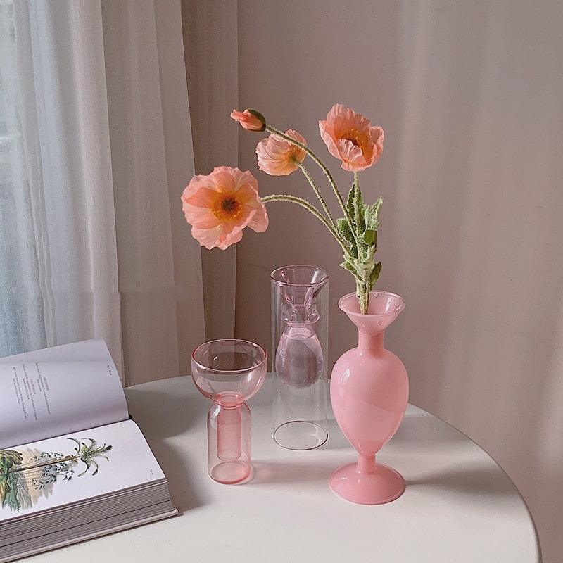 Retro Molded Glass Vase, 8.1 in Tall, view 5
