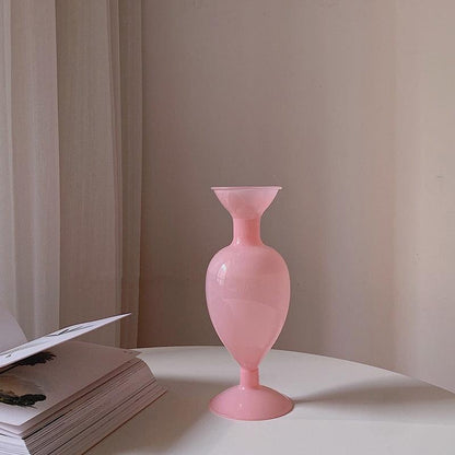 Retro Molded Glass Vase, 8.1 in Tall, view 2