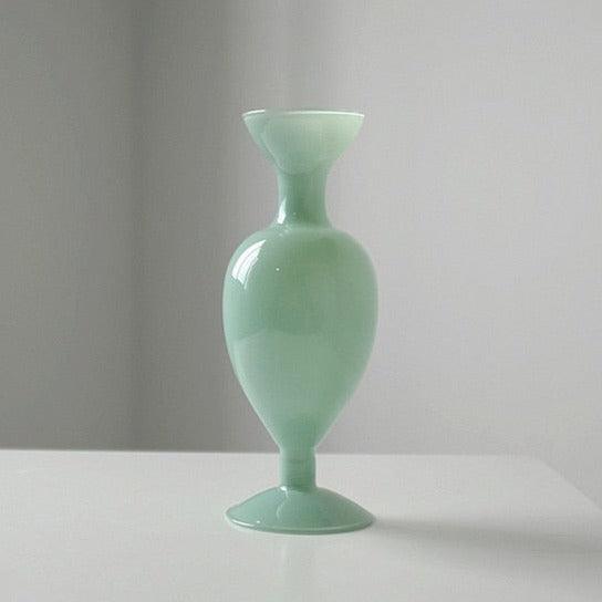 Retro Molded Glass Vase, 8.1 in Tall, view 8