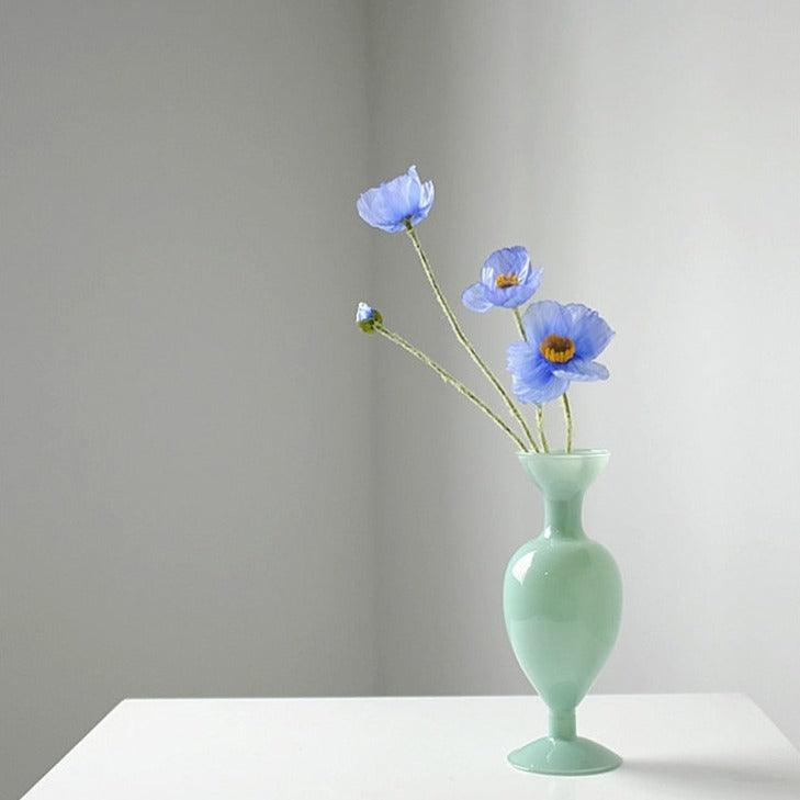 Retro Molded Glass Vase, 8.1 in Tall, view 3