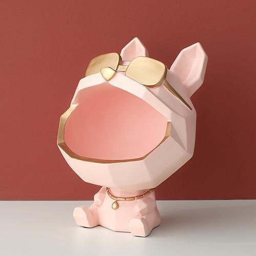 Resin Dog Catchall Dish with Gold Sunglasses, view 7