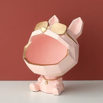 Resin Dog Catchall Dish with Gold Sunglasses, view 7