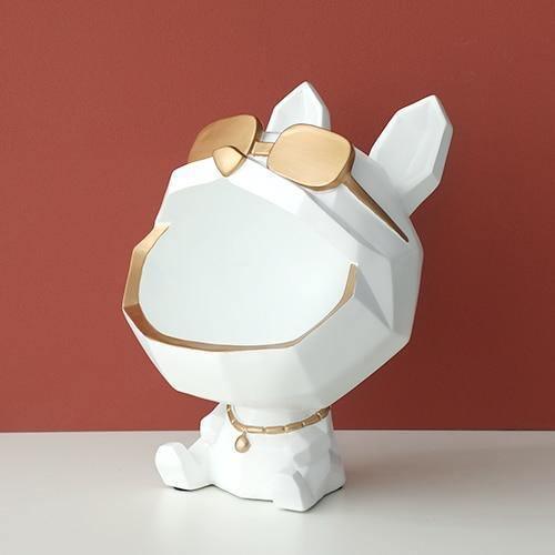 Resin Dog Catchall Dish with Gold Sunglasses, view 13