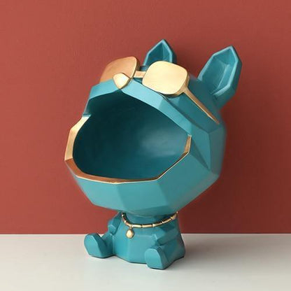 Resin Dog Catchall Dish with Gold Sunglasses, view 12