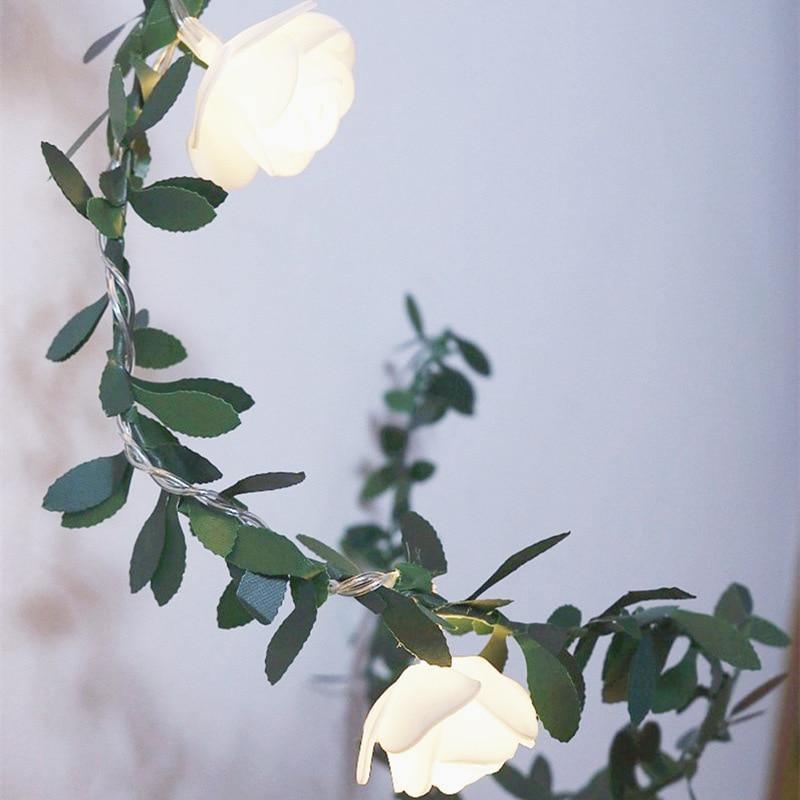 Rose Vine LED String Lights, Three Lengths, view 10