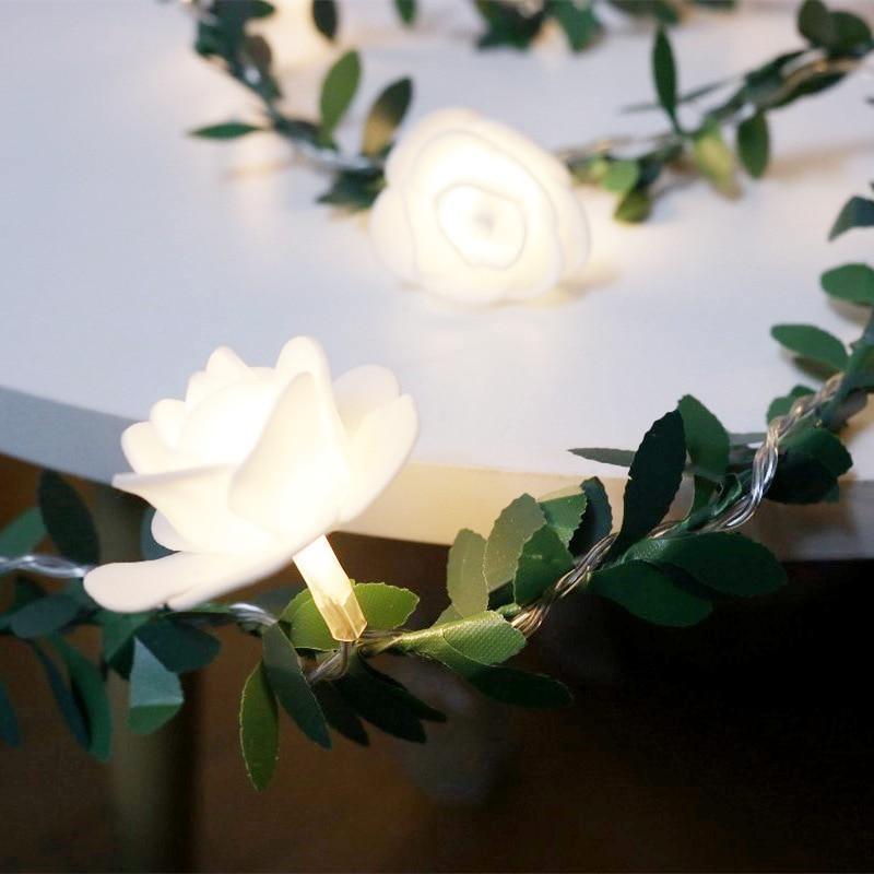 Rose Vine LED String Lights, Three Lengths, view 7